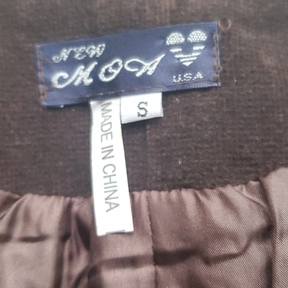 Lace and corduroy fitted  jacket - Picture 5 of 6